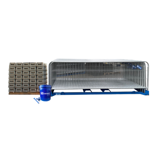 Starter pack REMPART® - Clôture grillagée renforcée arrondie Ht 1.1 m (02-BGR-06)