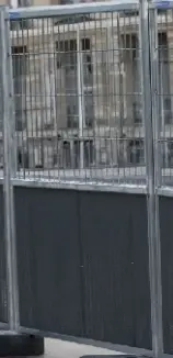 [02-CBM-VDP-3] Clôture semi-grillagée mobile Ville de Paris Dim 2 x Ht 2 m