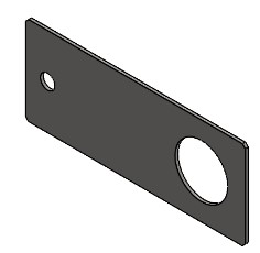 [17-PSL-01] Platine support lisse garde-corps