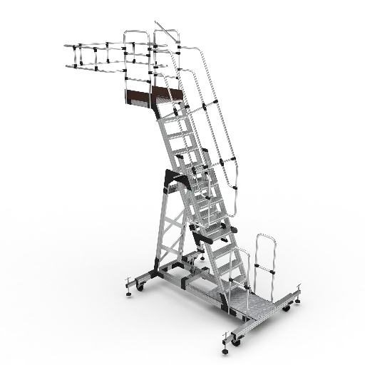 [16-PGH-25] Plateforme roulante déportée réglable en hauteur