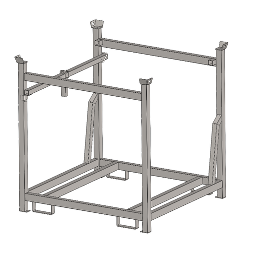[17-RTS-PGC] Rack de transport et stockage pour panneaux garde-corps grillagées