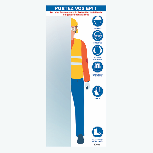Panneau port des EPI miroir ProtectSiteⓇ