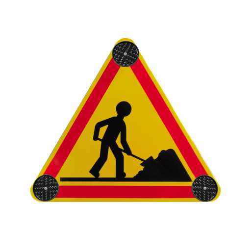 [01-TDC-3PL-AK5#DECLASS] Triangle de chantier lumineux déclassé