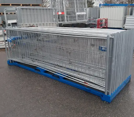 [02-BGR-03#DECLASSE] Clôture grillagée 4 tubes 3500 x H1200 mm Déclassé