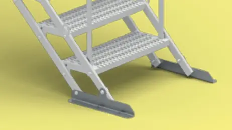 Pieds d'appui bas à fond plat pour ESCAPASS