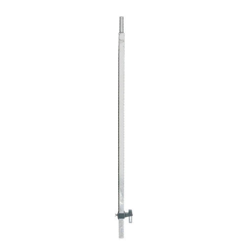 [16-PRG-CO#QDC] Poteau réversible pour garde-corps grillagé Ht 1500 mm avec bloqueur coulisseau, queue de cochon + et perçage spécifique 