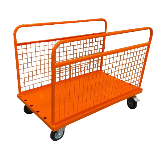 [17-CCF-01] Chariot à main avec 2 parois latérales grillagées ajustables