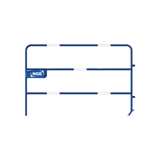 [02-BTP-25#SADE] Barrière TP bleue SADE Ø 25 mm plaque latérale 