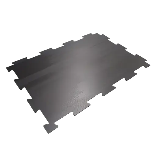 [17-PPZ-05] Plaque de protection PP alvéolaire renforcée Puzzle ép. 5mm 1200 x 800 mm noir 