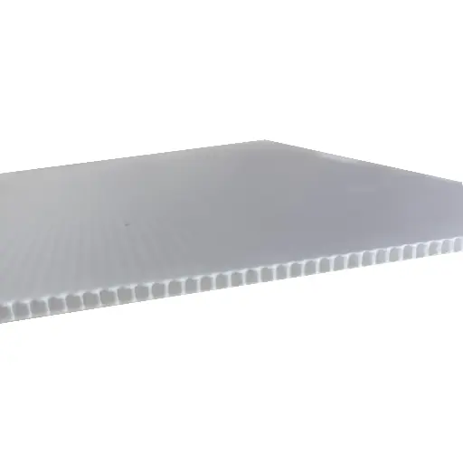 [17-PPT-02] Plaque de protection PP alvéolaire ép. 2mm translucide 2400 x 1200 mm 