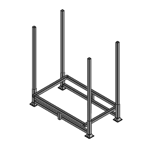 [17-RTS-BPG03-1#FDS] Rack de stockage pour Barrière de police éco