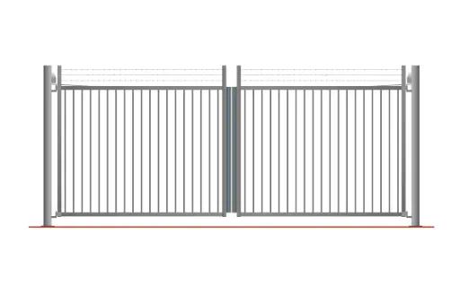 Portail battant galva Ht 2 m 